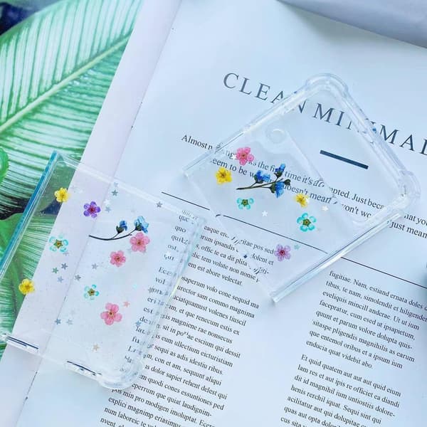 Samsung Galaxy Z FLIP 3 - gennemsigtig skal med tørrede blomster