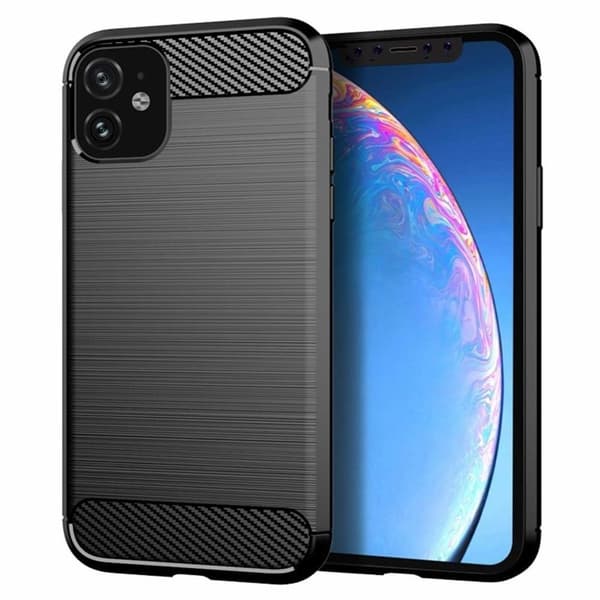 CARBON skal till iPhone 12 MINI Svart