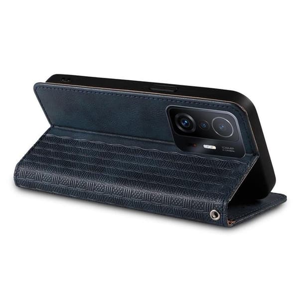Galaxy A12 (2020/2021) Plånboksfodral Magnet Strap - Blå