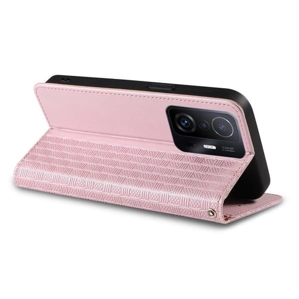 Galaxy A12 (2020/2021) Plånboksfodral Magnet Strap - Rosa