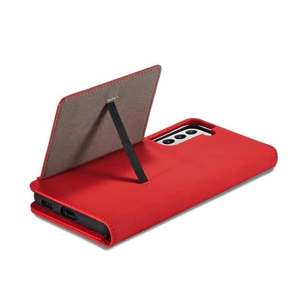 Galaxy S22 Plus Plånboksfodral Magnet Stand - Röd
