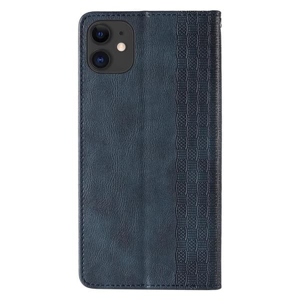 Magnet Strap iPhone 12 Plånboksfodral - Blå