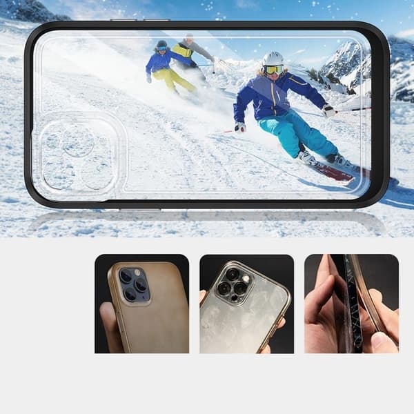 iPhone 11 Pro Max Skal Clear 3in1 - Svart