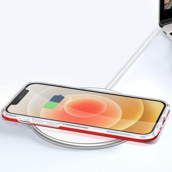 iPhone 11 Pro Max Skal Clear 3in1 - Röd