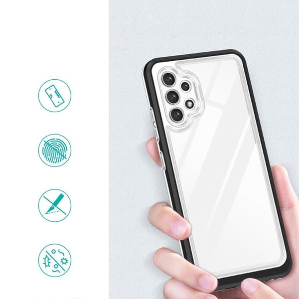 Galaxy A32 5G Skal Clear 3in1 - Svart
