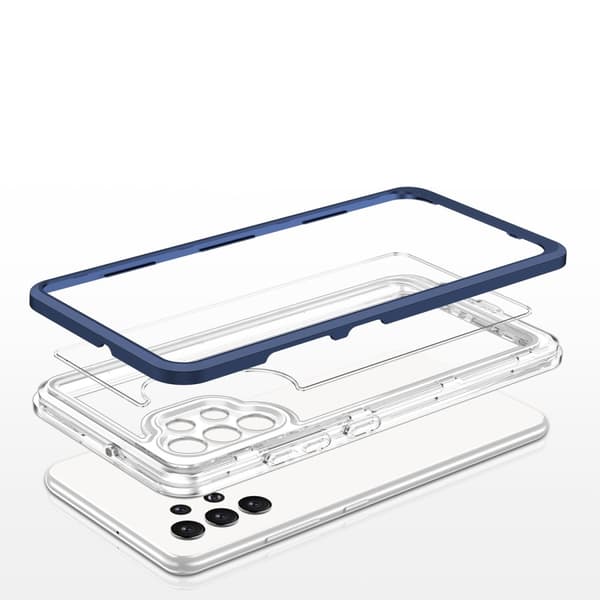 Galaxy A32 5G Skal Clear 3in1 - Blå