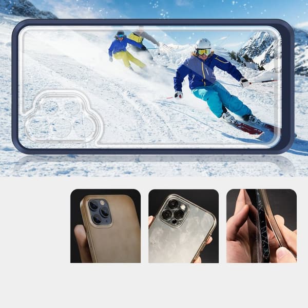 Galaxy A32 5G Skal Clear 3in1 - Blå