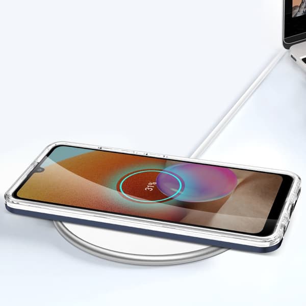 Galaxy A32 5G Skal Clear 3in1 - Blå