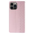 Miniatyrbild 4 av 9: iPhone 13 Pro Max Plånboksfodral Magnet Strap - Rosa