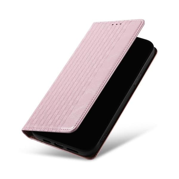 iPhone 13 Pro Max Plånboksfodral Magnet Strap - Rosa