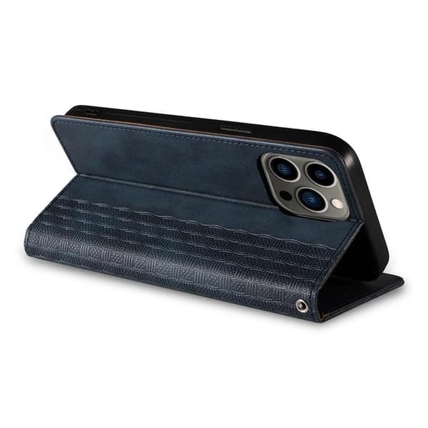 iPhone 12 Pro Plånboksfodral Magnet Strap - Blå