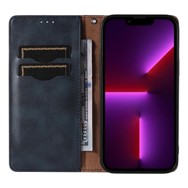 iPhone 12 Pro Plånboksfodral Magnet Strap - Blå