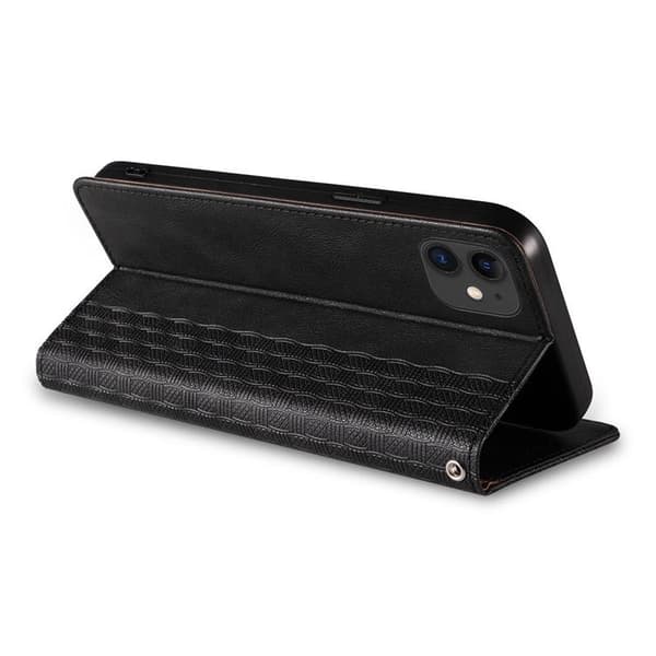 iPhone 13 mini Plånboksfodral Magnet Strap - Svart