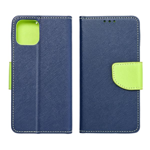 Fancy Plånboksfodral till Xiaomi Redmi 10 4G (2021/2022) navy / lime