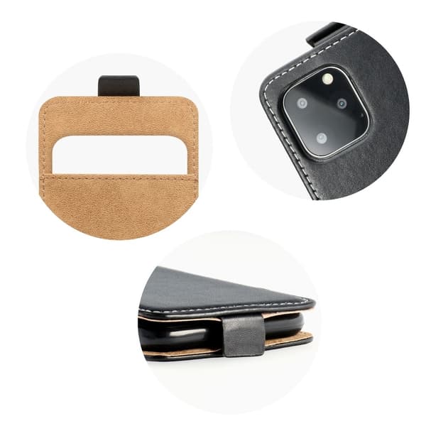 Flip fodral med kortfack till Samsung Galaxy S20 FE / 5G Svart