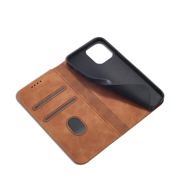 iPhone 13 Pro Plånboksfodral Magnet Fancy - Brun