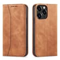 Miniatyrbild 1 av 7: iPhone 13 Pro Plånboksfodral Magnet Fancy - Brun
