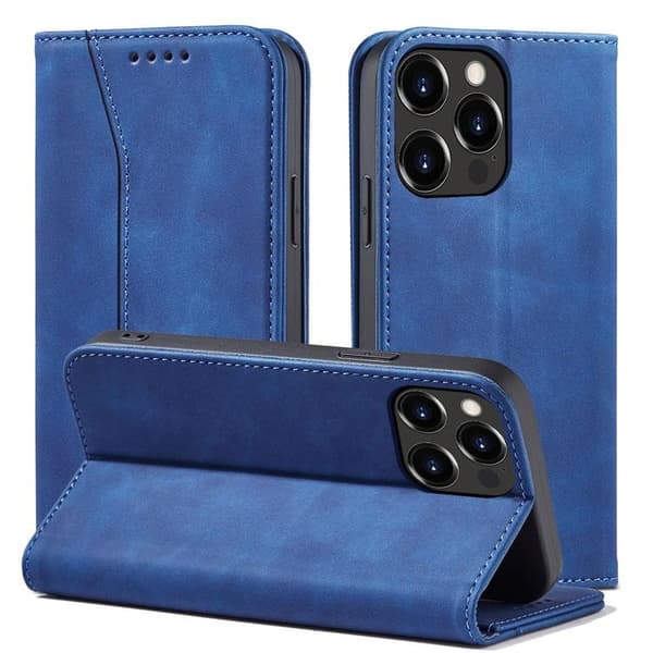 iPhone 13 Pro Max Plånboksfodral Magnet Fancy - Blå