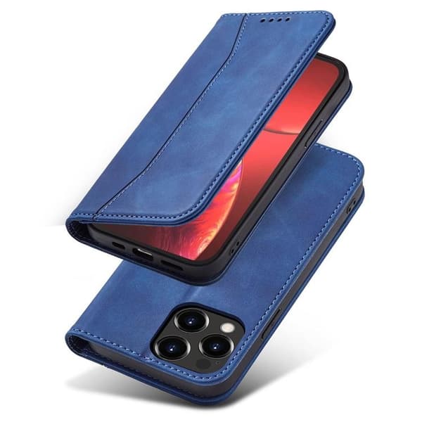 iPhone 12 Pro Max Plånboksfodral Magnet Fancy - Blå