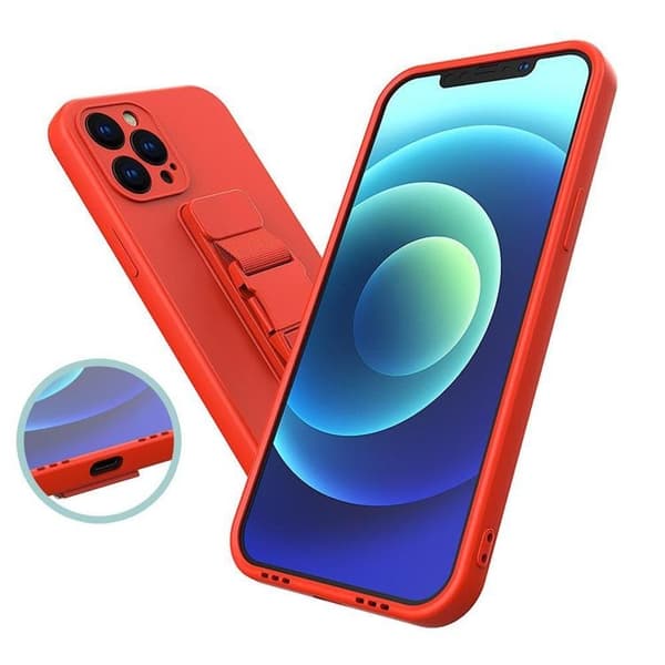 Galaxy A33 5G Skal Rope Silicone Strap - Marinblå