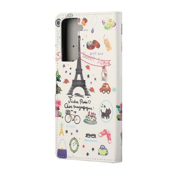 Lompakkokotelo Samsung Galaxy S22 - Pariisi