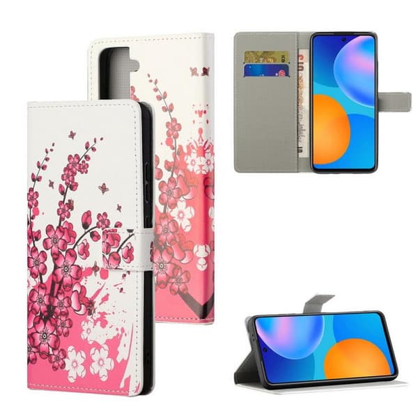 Plånboksfodral Samsung Galaxy S22 - Körsbärsblommor