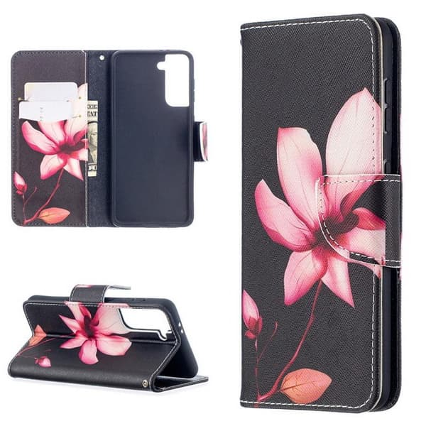 Plånboksfodral Samsung Galaxy S22 Plus - Rosa Blomma