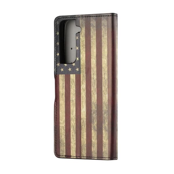Lompakkokotelo Samsung Galaxy S22 Plus - USA:n Lippu