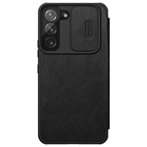 Nillkin Galaxy S22 Plus Plånboksfodral Qin Läder Pro Holster Flip - Svart