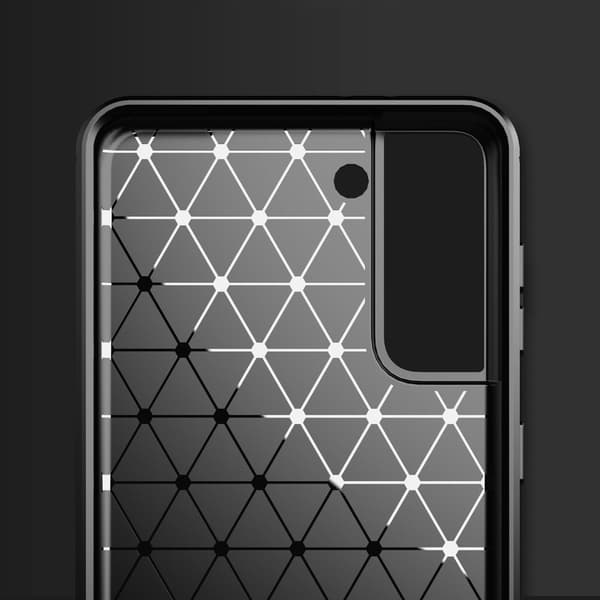 Carbon Flexible TPU skal till Samsung Galaxy S21 Plus 5G - Svart