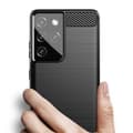 Miniatyrbild 4 av 5: Carbon Flexible TPU skal till Samsung Galaxy S21 Ultra 5G Svart