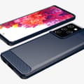 Miniatyrbild 5 av 5: Carbon Flexible TPU skal till Samsung Galaxy S21 Ultra 5G - Blå