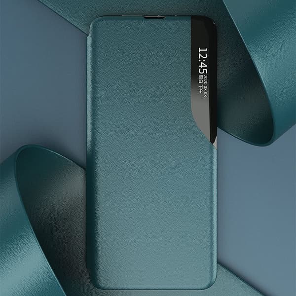 Eco Läder View Case till Xiaomi Poco M3 / Redmi 9T - Svart