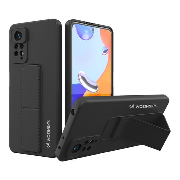 Wozinsky Xiaomi Poco X4 Pro 5G Skal Kickstand Silicone - Svart