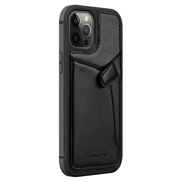 Nillkin Aoge Äkta Läder Fodral iPhone 12 mini - Svart