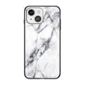 Miniatyrbild 1 av 8: Anti-Scratch Härdat Glas Skärmskydd skal iPhone 13 mini - Vit Marble