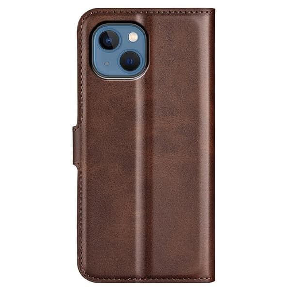 Flip Folio iPhone 14 Plus Plånboksfodral - Mörkbrun