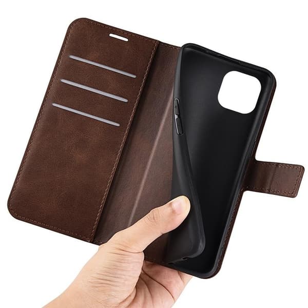 Flip Folio iPhone 14 Plus Plånboksfodral - Mörkbrun