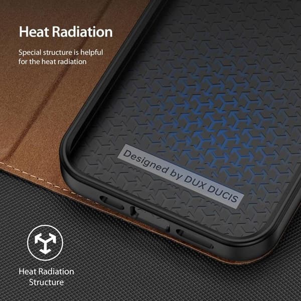 Dux Ducis iPhone 14 Plus Plånboksfodral Skin X2 - Brun