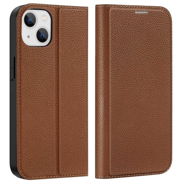 Dux Ducis iPhone 14 Plus Plånboksfodral Skin X2 - Brun