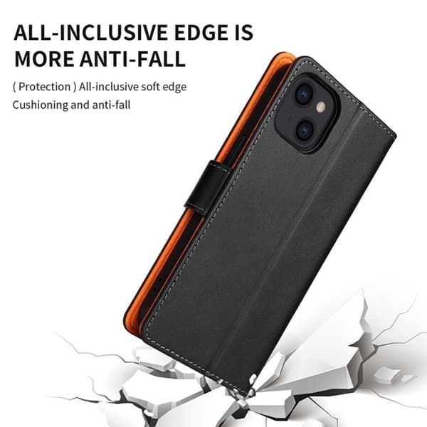 iPhone 14 Pro Plånboksfodral Dual Flip - Brun