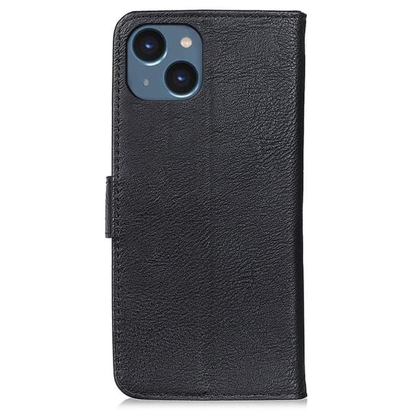 KHAZNEH iPhone 14 Plus Plånboksfodral Retro - Svart