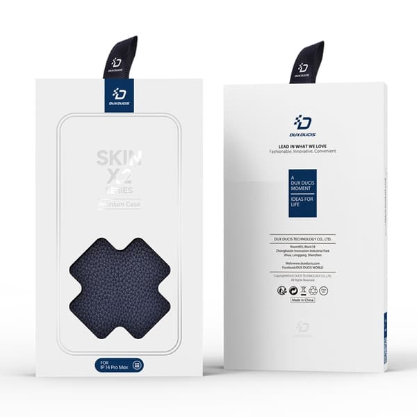 Dux Ducis iPhone 14 Pro Max Plånboksfodral Skin X2 - Blå