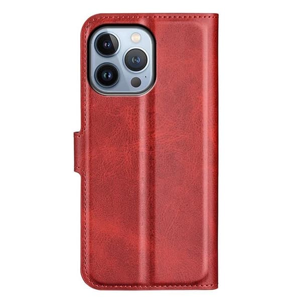 Flip Folio iPhone 14 Pro Max Plånboksfodral - Röd
