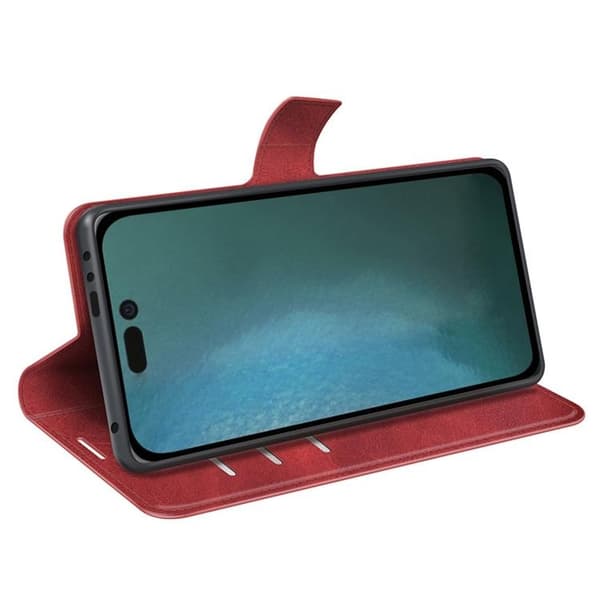 Flip Folio iPhone 14 Pro Max Plånboksfodral - Röd