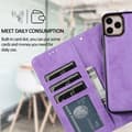 Miniatyrbild 5 av 10: iPhone 14 Pro Max Plånboksfodral 2-in-1 Detachable - Lila