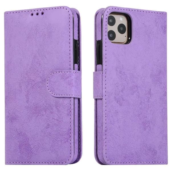 iPhone 14 Pro Max Plånboksfodral 2-in-1 Detachable - Lila