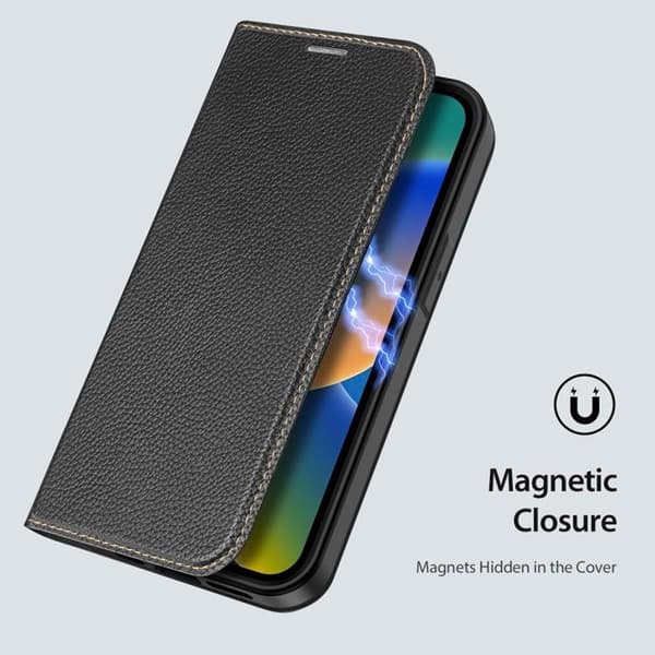 Dux Ducis iPhone 14 Pro Max Plånboksfodral Skin X2 - Svart