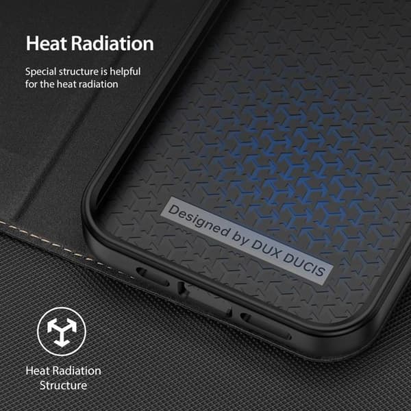 Dux Ducis iPhone 14 Pro Max Plånboksfodral Skin X2 - Svart