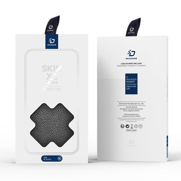 Dux Ducis iPhone 14 Pro Max Plånboksfodral Skin X2 - Svart